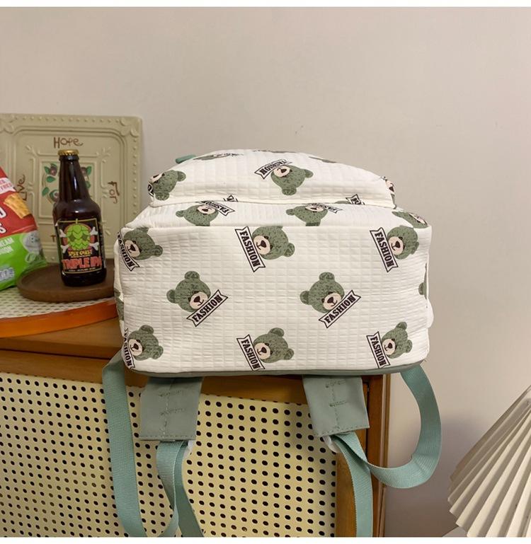 Batoh pro studenty středních škol a středních škol Velkokapacitní studentský batoh pro ženy s potiskem