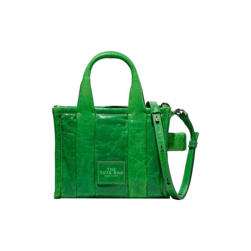 New MARC JACOBS Lambskin Tote Bag, Shopping Bag, Shoulder Bag, Crossbody Bag, Handbag Mini Women's Green H064L03FA22-360