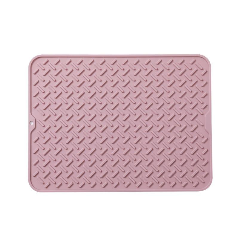 Silicone Hollow Drainage Heat Insulation Mat Square Sink Mat for Kitchen Sink Bottom Anti-scratch Anti-drop