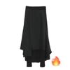 Women's Irregular Skirt Pants: Unique Multi-Layer Design, Large Size, Fake Two-Piece Style