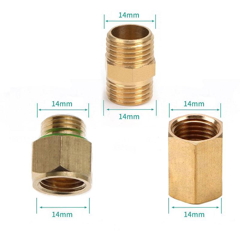 Brass Reducing Straight Connector 14/18mm 1Pcs Rust Proof Agricultural Sprayer Accessory for Greenhouse Irrigation Tasks