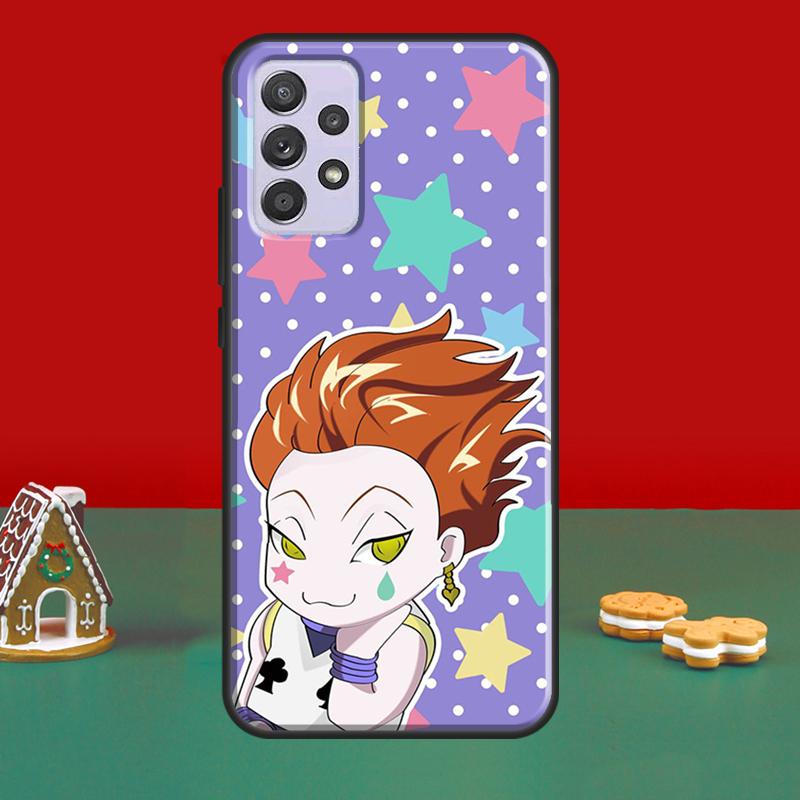 Hunter Anime Hisoka Pouzdro Pro Samsung A52S A12 A32 A42 A52 A72 A51 A71 A31 A11 A40 A50 A70 A21S Kryt Telefonu