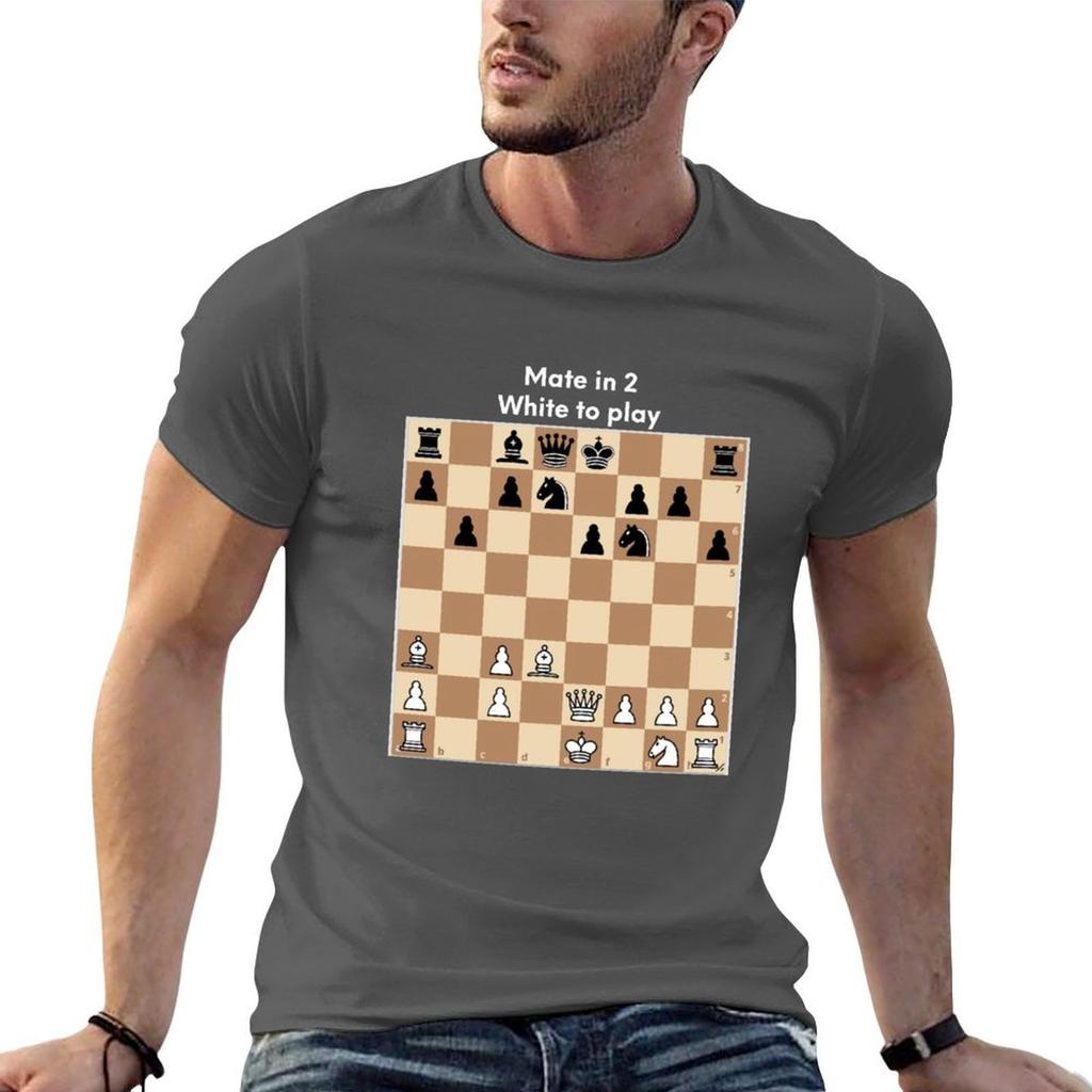 Chess Puzzle Mate In 2 White To Play Tshirt Halloween Theme Tshirt