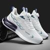 2024 Men's Flyknit Air Cushion Running Shoes with Rotating Buckle - Breathable Ice Silk Mesh for All Seasons