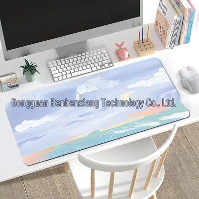 Extra Large Custom Girl's Cute Office Desk Mat - Non-Slip Landscape Style Mouse Pad