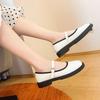 Fashion Shoes for Women 2025 Vintage Round Toe Black Mary Jane Shoe Sweet Girls Low Heel Platform Lolita Loafers Size 40 Women's Pumps
