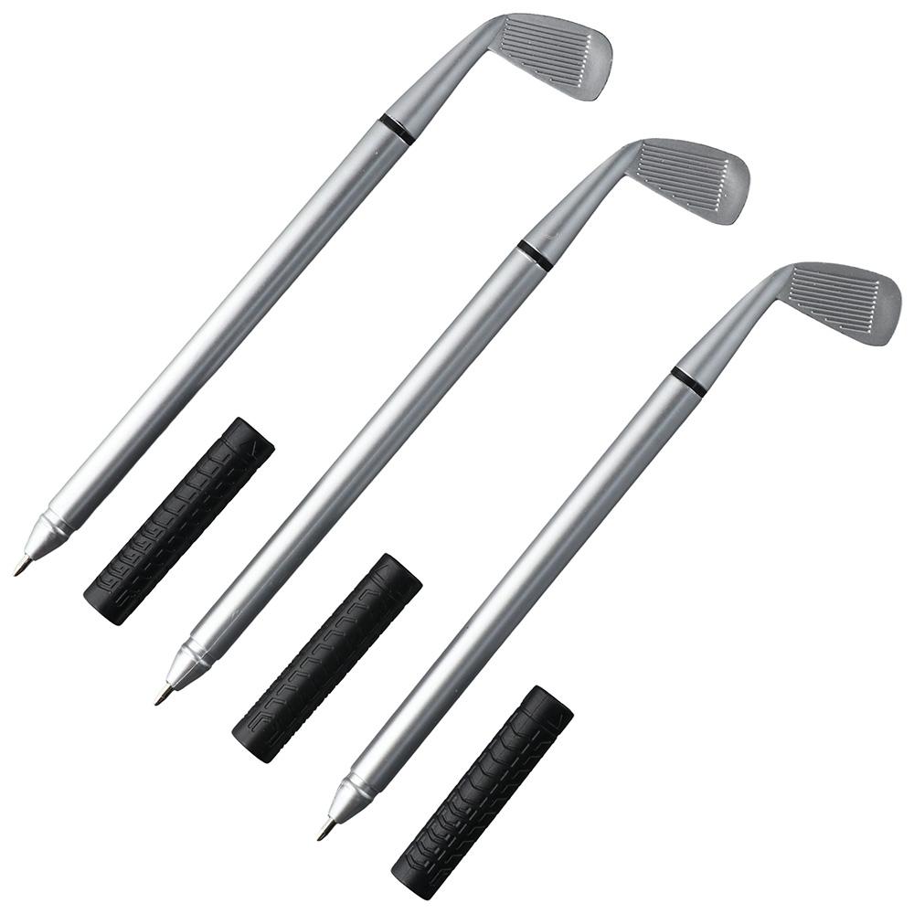 12 Pieces Mini Golf Clubs Pens Black Decorative Golf Pens Golf Ballpoint Pen  Golf Party Favors