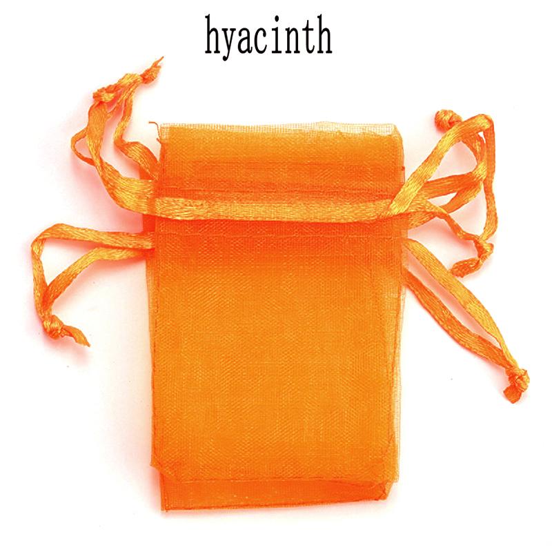 100pcs/lot Organza Bag 5*7cm,7*9cm,9x12cm Christmas Wedding Drawstring Bag Candy Bags Gift Pouches Jewelry Packaging Display