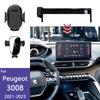 Pentru Peugeot 3008    Suport Telefon Auto Ecran 10 Inch Bază Fixă Suport Încărcare Wireless Suporturi Telefon Mobil Auto