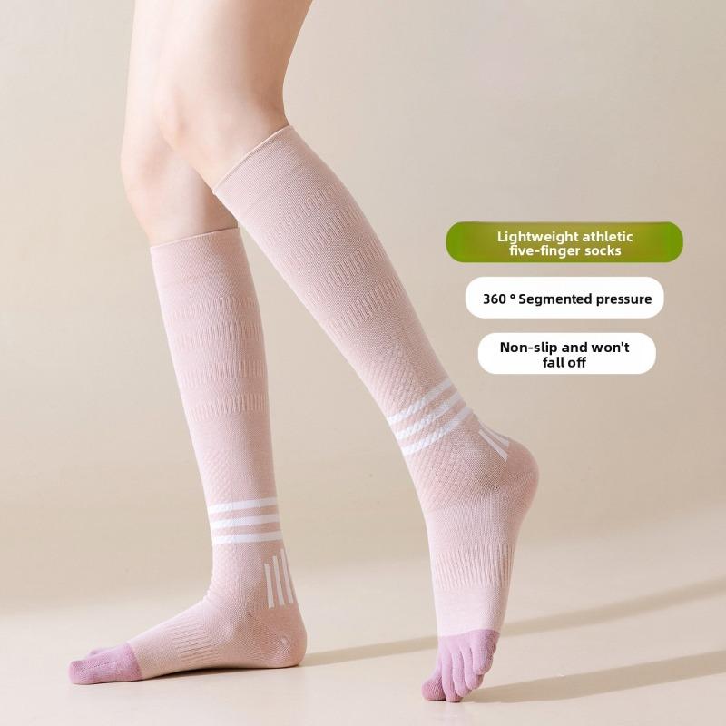 Female Autumn and Winter Skipping Rope Running Jump Exercise Pressure Shock Absorbing Long Socks