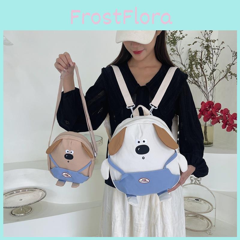 Cartoon Capybara Kids Crossbody Bag Lightweight Nylon Backpack For Kindergarten Daily Use