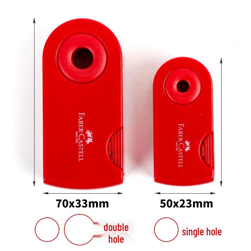 Faber-Castell Portabel Manuell Blyertspennvässare för Konststudenter - Idealisk för Skissning, Färgpennor och Kol.