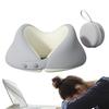 Memory Foam Travel Neck Pillow 360 Degree Cervical Support Ergonomic Portable Adjustable Neck Pillow Plane With Storage Case