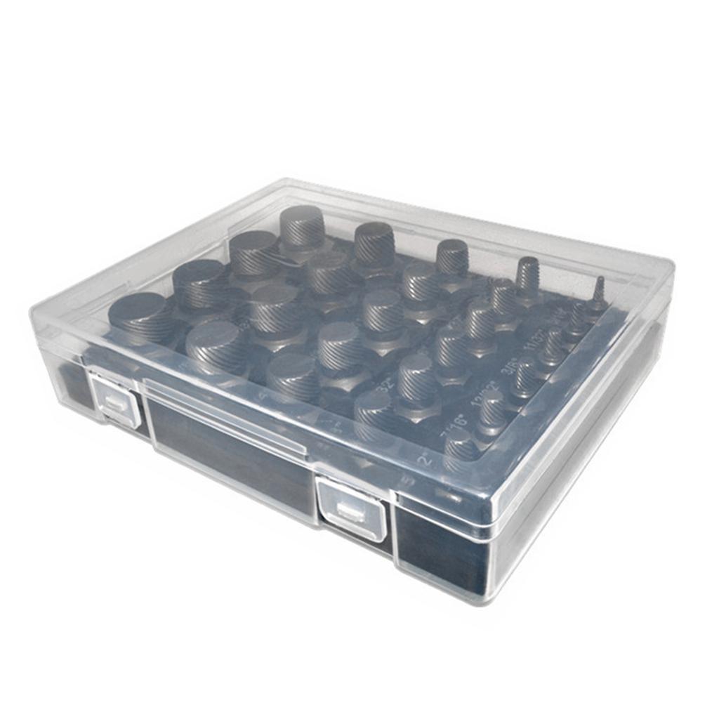 25PCS Precisely Machined Screw Extractor Set, Easy Out Bolt Extractor Set for Mechanics, Artists, Amateurs Tools