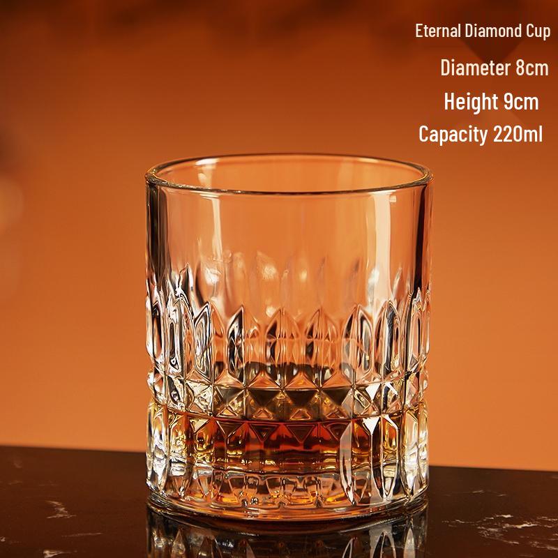 HANDUNYOU Classic Diamond Whiskey Glass