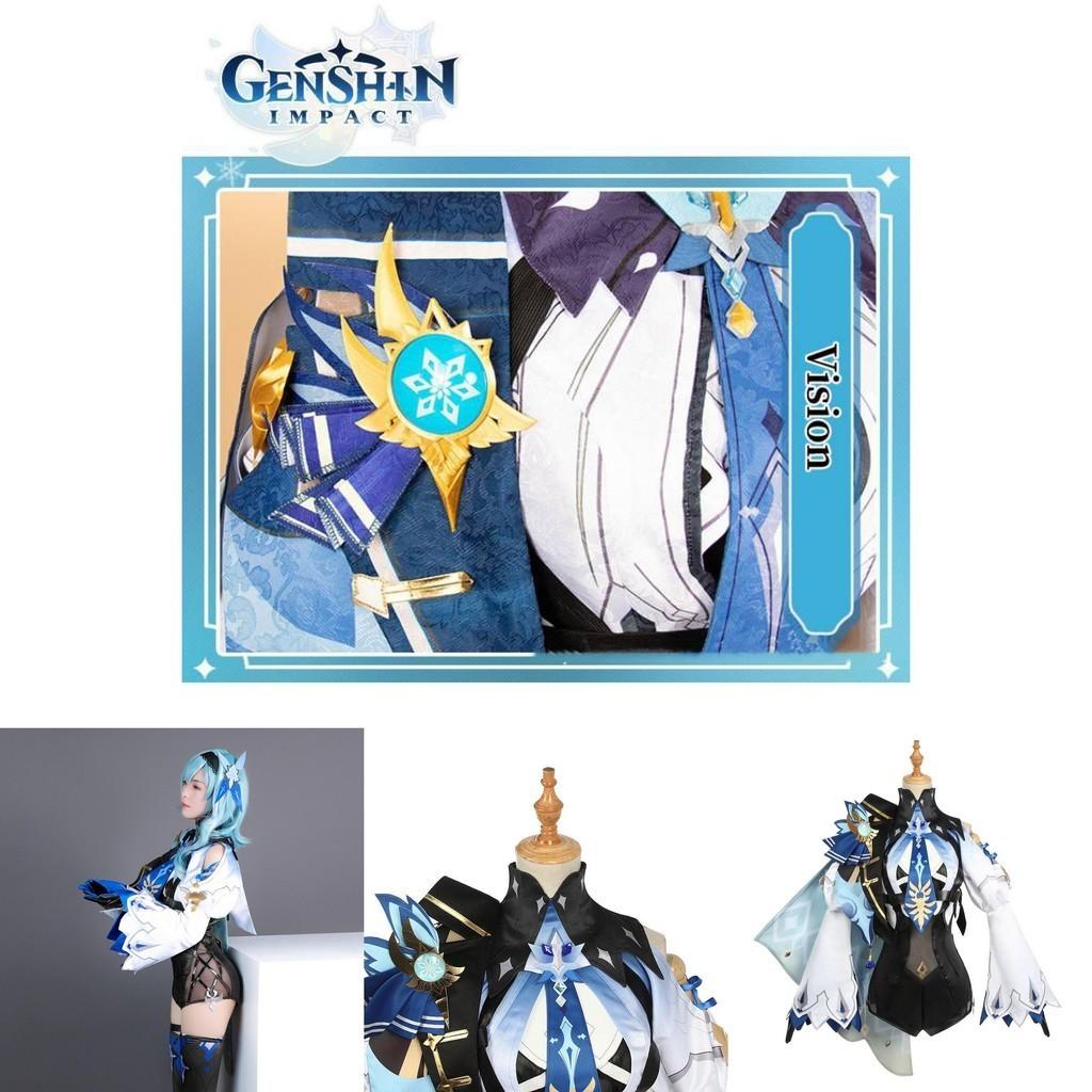 Exquisite Genshin Impact Eula Cosplay Costume Pu Bodysuit Set For Halloween And Christmas
