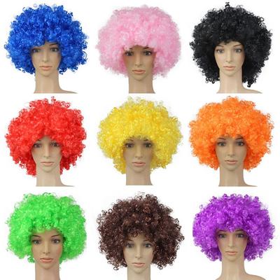 Adult Kids Clown Props Afro Curly Wigs Funny Wig Synthetic Wigs Cosplay Hairs Costume Party