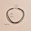 New Accessories Short Choker Leather Neck Double Layer Stacked Necklace Women's Clavicle Neck Chain Collar