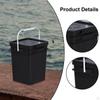 Empty Stackable Square Pail with Lid, Useful in Industrial Settings and Beyond