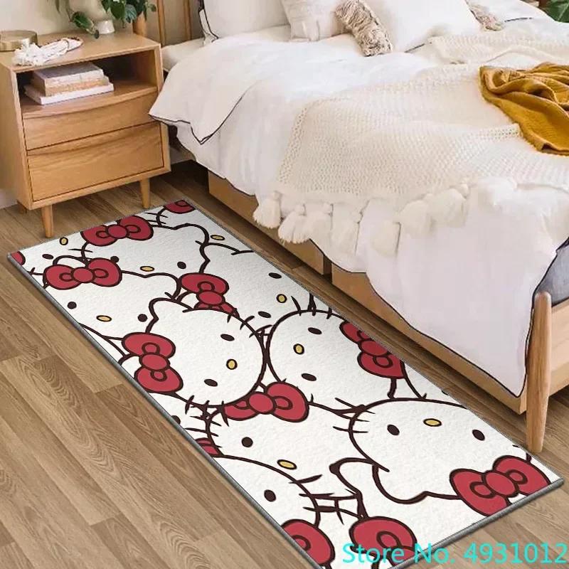 

Anime Cartoon Kawaii Hello Kitty Rug Carpet Living Room Bedroom Bedside Decoration Soft Baby Kids Children Anti Slip Floor Mat 40cmx120cm