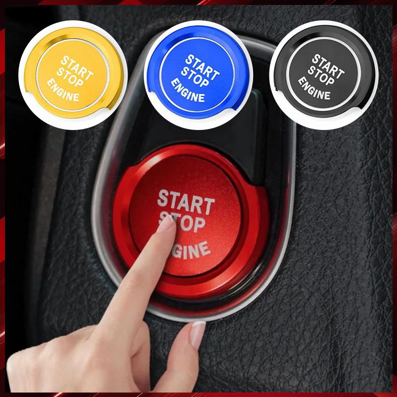 Car Start Stop Engine Button Cover for BMW Series 1 3 4 5 GT X1 X2 X3 X4 Aluminum Ignition Ring Trim Interior Decor Accessories