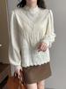 2026 Spring/Summer French Court Style Lace Half-High Collar Layering Top