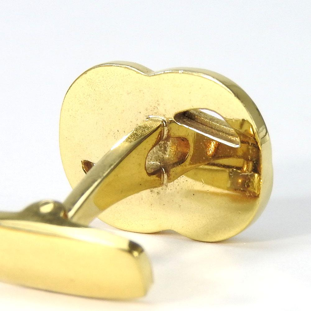 Used YVES SAINT LAURENT cuffs metal gold business