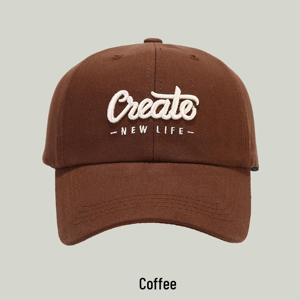 Retro Embroidered Baseball Cap with Face Cover for Men & Women - Spring/Summer Sunshade for Outdoor Travel