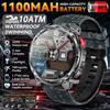 New Military Men 1100mAh Durable Battery Smart Watch With GPS Compass 10ATM Waterproof 1.7"AMOLED Screen Outdoor Swim Smartwatch