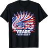 250 Years USA 1776 2026 4th of July Jet Patriotic American T-Shirt