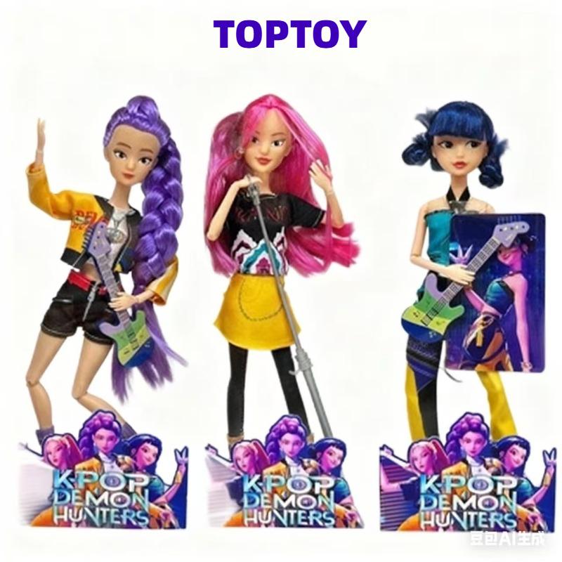 && Puppenspielzeug Kpop Dämonenjäger Actionfigur Spielzeug Rumi Mira Zoey Schöne Prinzessin Babypuppen Plastik DIY Spielzeug für Mädchen