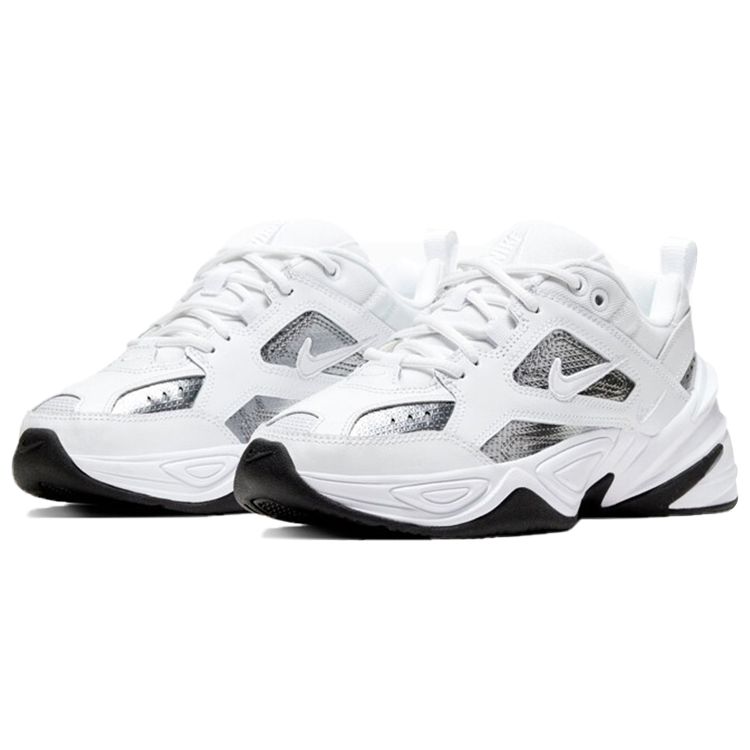 Nike Sneakers da Donna M2K Tekno ESS Argento Metallizzato Bianche CJ9583-100
