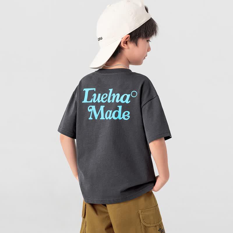 Boys' American Trend Print Cooling Cotton T-Shirt