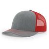 Custom 3D Embroidery Logo Baseball Dad Cap Richardson 112 Trucker Hat with Mesh Cap & Leather Patch Common Fabric Feature
