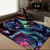 1PC Custom Name Fantasy Dragon Night Flight Theme Floor Mat Ideal for Living Room, Game Rooms, Office, Bedroom Floor Mat Design