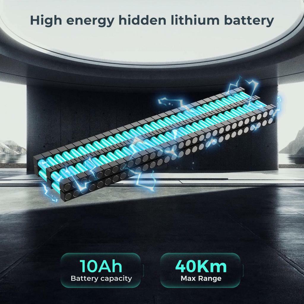 Electric Scooter Foldable iScooter 10" 500W Motor Adult Escooter 36V 10AH LED Display Top Speed 35Km/h Max Load 120Kg i9 Max