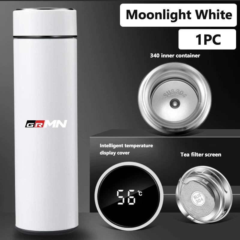 For Toyota Car Logo Badge Intelligent Thermos Cup Auto Smart Digital Thermos Cups Supra Aygo Prado RAV4 Hilux Yaris Corolla