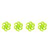4Pcs Archery Bow String Stabilizer Rubber Recurve Compound Bow Bowstring Silencer Shock Dampener
