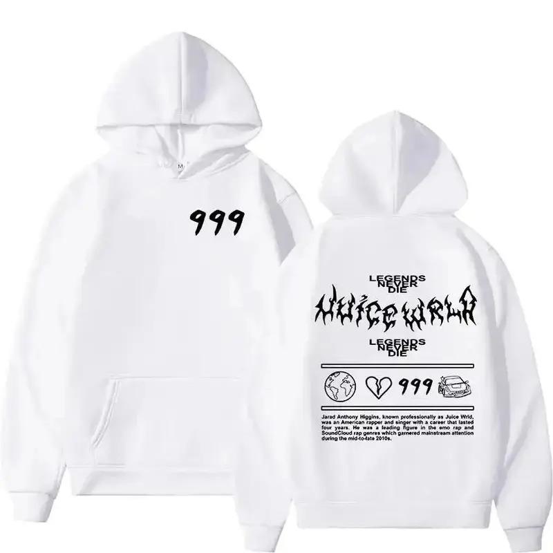 Juice WRLD Hoodies Herren Damen Kapuzenpullover Mode Hip Hop Lässig Pullover Herbst Jungen Mädchen Schwarz Streetwear Juicewrld