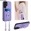 Crossbody Cards Solt Ring Holder Case For Samsung Galaxy S24 Ultra S23 Plus S22 S21 A55 A35 A15 A54 A14 A24 A34 Lanyard Cover