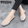 Shoes Women Cloth Shoes Hollow Lace Mesh Shallow Mouth Shoes Casual Shoes Women Sandals