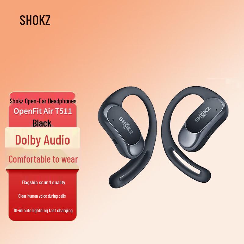 

Shokz OpenFit Air T511 Open-Ear Bluetooth Sports Headphones