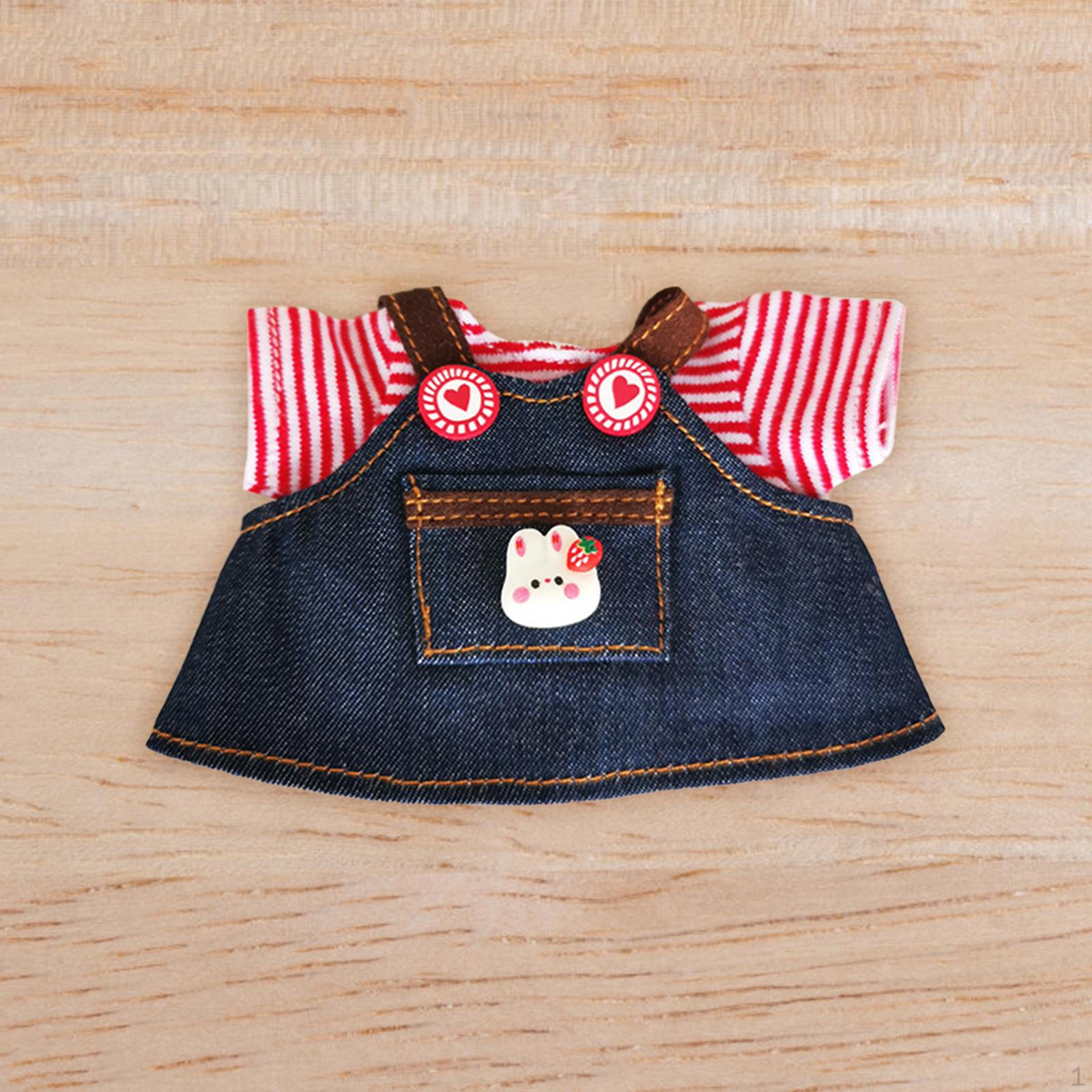 

Кукольная одежда, платья, костюмы, плюшевые аксессуары, милые съемные наряды для детей с подвесками Stripe