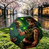 Custom Name Personalized Apex Legends Print Umbrella, Auto Open Close, 8‑Rib Sturdy Frame, Commute Camping Hiking Use, Birthday Gift