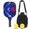 Glass Fiber Pickleball Paddle Set With Carry Bag 2 Paddles 4 Balls Outdoor Racquet Sport Equipment Beginners Recreational