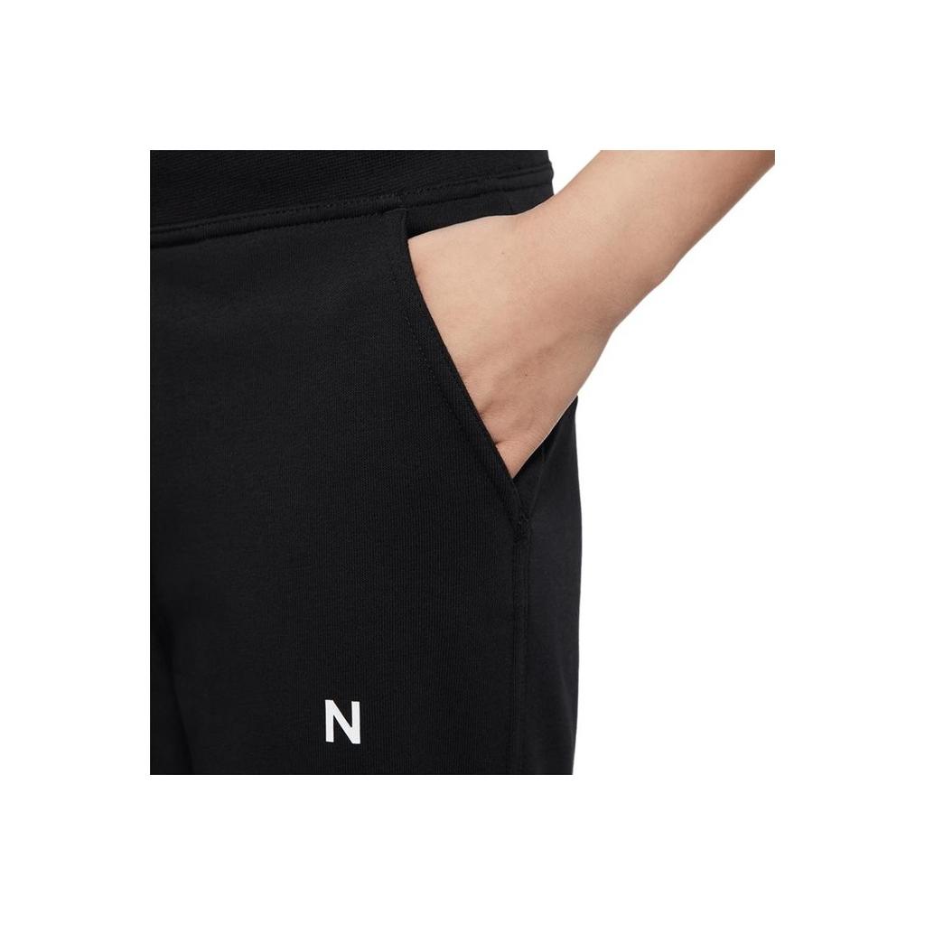 Nike Solid Color Knitted Sports Pants Women bottoms Black DJ0772-010