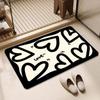 Adorable Cartoon Diatom Mud Quick-Dry Bathroom Mat - Water Absorbent & Stain Resistant for Shower & Toilet Entrances