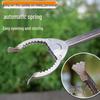 New Model Stainless Steel Long Handle Trash Picker Tongs - Thickened Sanitation Clip for Toilets & Outdoor Use