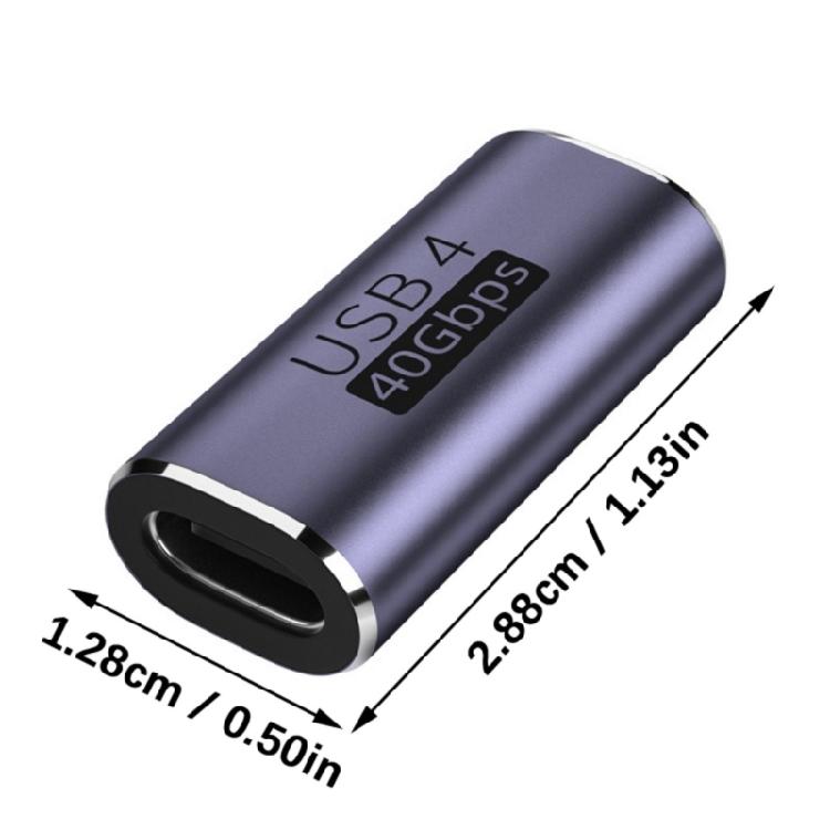 40Gbps USB Type C Female To Female Converter USB C Adapter 8K@120HZ For Mobile Phone Laptop Portable Connector