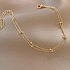 European And American Jewelry, Fashionable Layered Foot Accessories, Simple And Personalized Holiday Party Wear And Fold Anklets